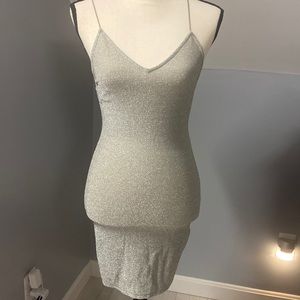 New silver sparkly dress perfect for NYE